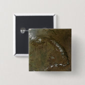 De Karpatische bergen Vierkante Button 5,1 Cm (Voorkant /achterkant)