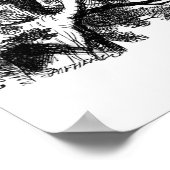 De kastanjekat poster (Hoek)