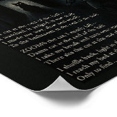 De kat aan het einde van het Hall Poster (Hoek)