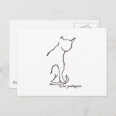 De kat briefkaart (Voorkant / Achterkant)