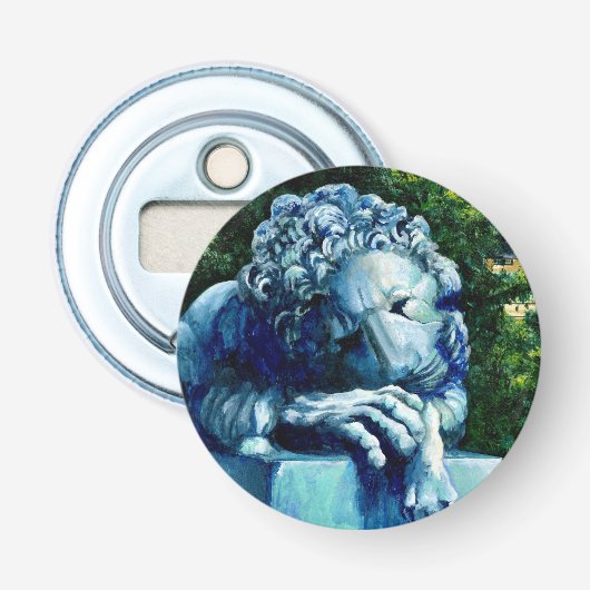 De kat, die de Canarische Eilanden at, Washington  Button Flesopener (Voorkant)