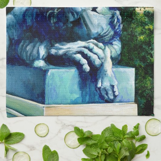 De kat die de Canarische Eilanden heeft gegeten Theedoek (Gevouwen)