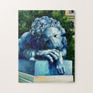 De kat die de kanarie opat legpuzzel
