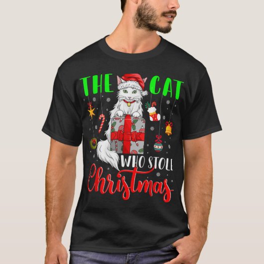 De kat die kerstkerstkerstkerstkerstkerstkerstkers t-shirt (Voorkant)