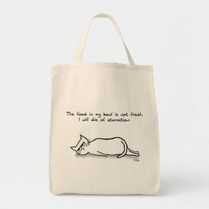De kat eist vers voedsel - Funny Cat Gift Tote Bag