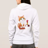 De kat en de kip hoodie (Achterkant)