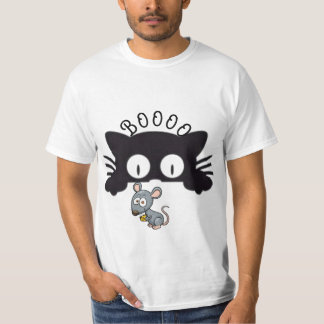 De kat en de muis en hun lange verhaal t-shirt