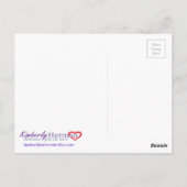 De kat en de vlinder briefkaart (Achterkant)