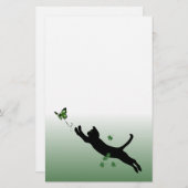 De kat en de vlinder briefpapier (Voorkant / Achterkant)