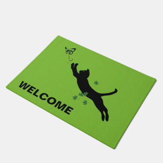 De kat en de vlinder deurmat