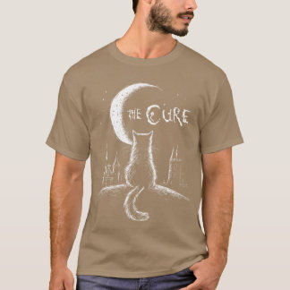 De kat geneest kunst muziek grappig dier kat retro t-shirt