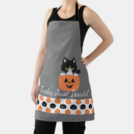 De kat in de pompoen all-over print Schort