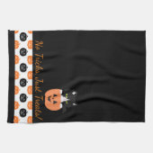 De kat in de pompoen keukenhanddoek (Horizontaal)