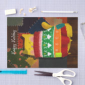 De kat in de Ugly Sweater Tissuepapier (Craft)