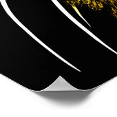 De kat is bang | AI Art Poster (Hoek)