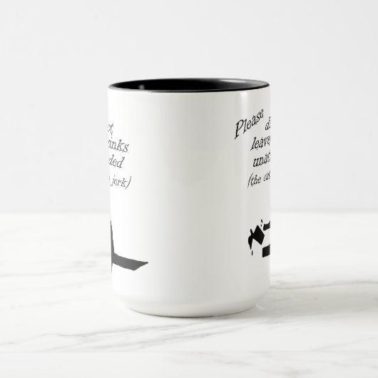 De kat is een Jerk Coffee-Mok Mok (Midden)