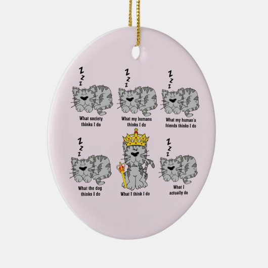 De kat keramisch ornament (Rechts)