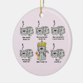 De kat keramisch ornament (Links)