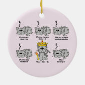 De kat keramisch ornament (Achterkant)