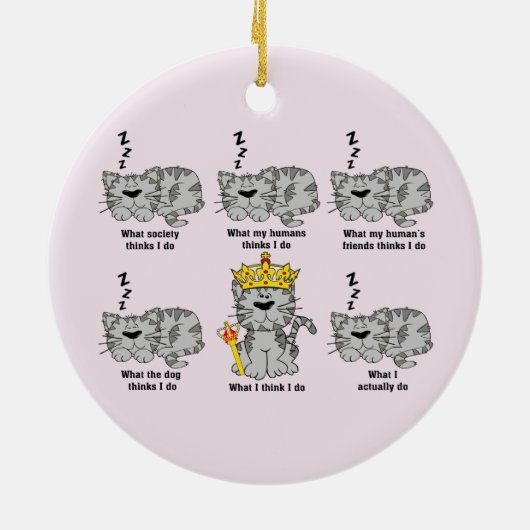 De kat keramisch ornament (Achterkant)