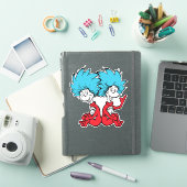 De Kat met de Hoed Ding Een & Ding Twee Sticker (iPad Cover)
