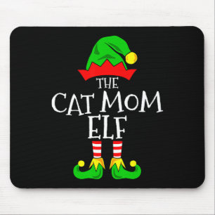 De kat moeder elf grappige kerst huisdier liefhebb muismat