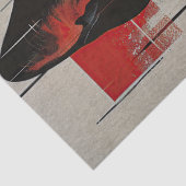 De kat naast de deur decoupage tissuepapier (Detail)