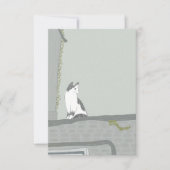 De kat op het hek bedankkaart (Voorkant)