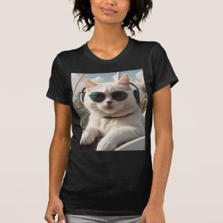 De kat-piloot. t-shirt