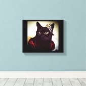 De Kat prinses Canvas Afdruk (Insitu (Houten vloer))