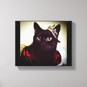 De Kat prinses Canvas Afdruk