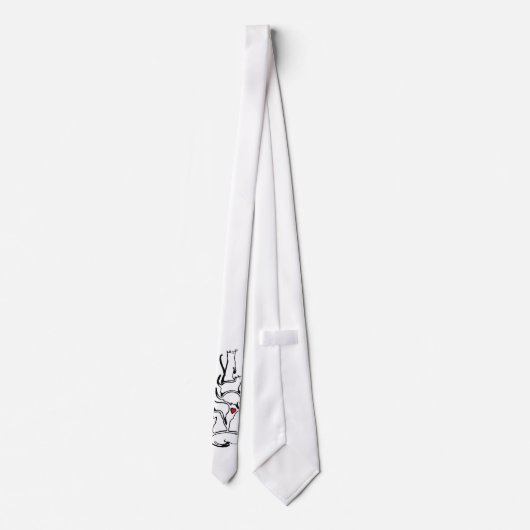 De Kat stapel Stropdas (Achterkant)