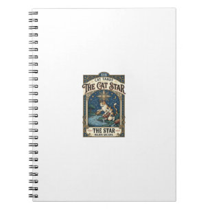 De Kat Ster Kat Tarotkaart Major Arcana Vintage V Notitieboek