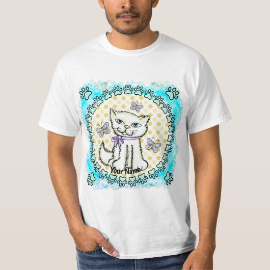 De kat t-shirt (Voorkant)