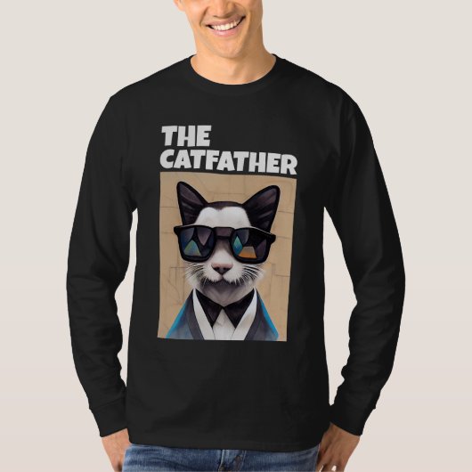 DE KAT VADER T-SHIRT T-SHIRTS (Voorkant)