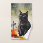 De kat van de alchemist bad handdoek (Handdoek)