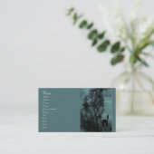 De kat van de heks visitekaartje (Staand voorkant)