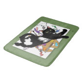 De kat van de kunstenaar badmat (Gekanteld)