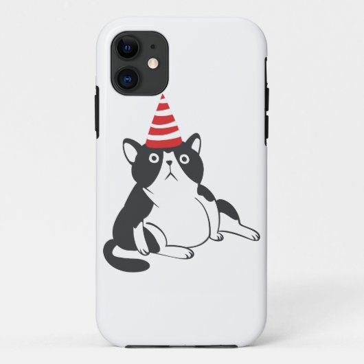 De kat van de partij - kies achtergrondkleur Case-Mate iPhone case (Achterkant)