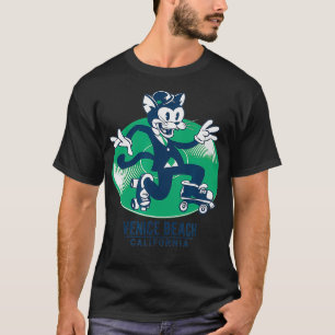 De Kat van de terugkeer in een Suit RollerSkating T-shirt