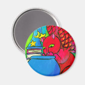 De kat van de tovenaar magneet (Voorkant / Achterkant)