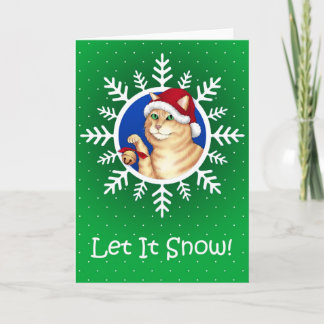 De Kat van het kenwijsje Feestdagen Kaart