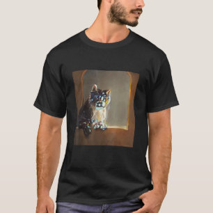 De kat van het raam mooie Kat Felin T-shirt