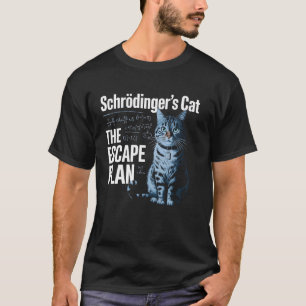 De kat van Schrödinger Plan Grappige Wetenschap Na T-shirt
