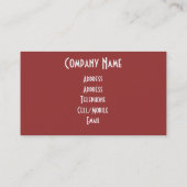 DE KAT VISITEKAARTJE (Achterkant)