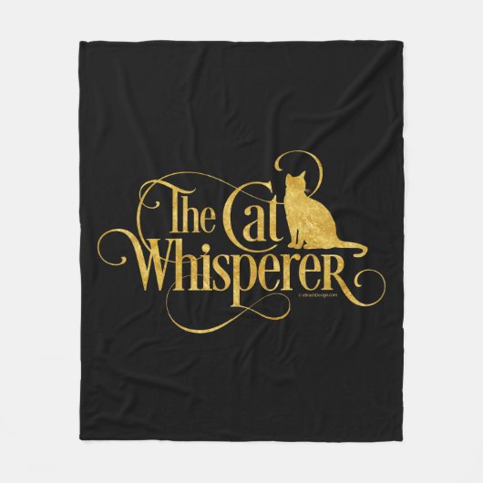 De kat Whisperer Fleece Deken (Voorkant)