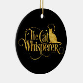 De kat Whisperer Keramisch Ornament (Rechts)
