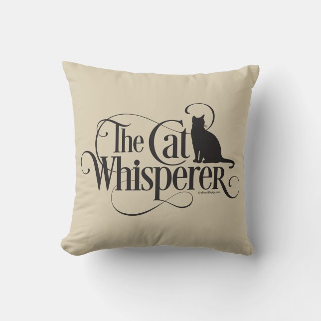 De kat Whisperer Kussen (Voorkant)