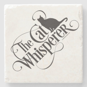 De kat Whisperer Stenen Onderzetter