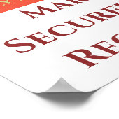 De katalytische Convertor beschermde, geeft tekst  Poster (Hoek)